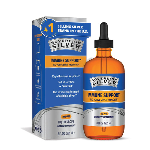 Sovereign Silver Colloidal Silver Immune Support, 8 fl oz (236 mL)