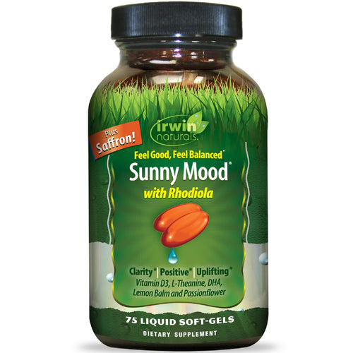 Irwin Naturals Sunny Mood Emotional Balance and Mood Support, 75 Softgels