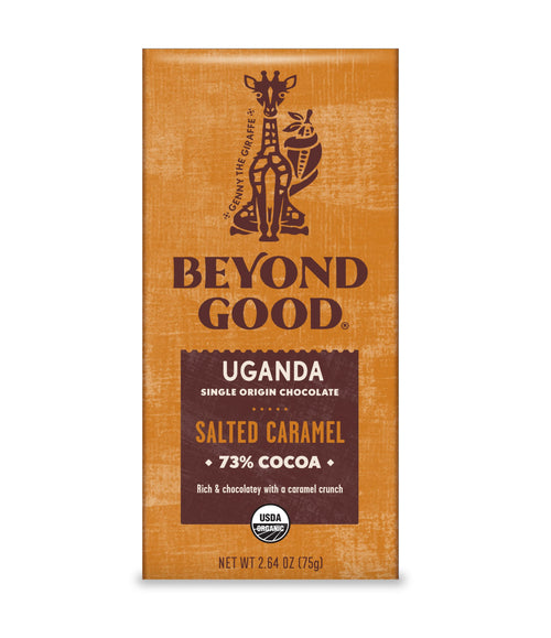 Beyond Good Organic Dark Chocolate Bar, Salted Caramel, 2.64 oz