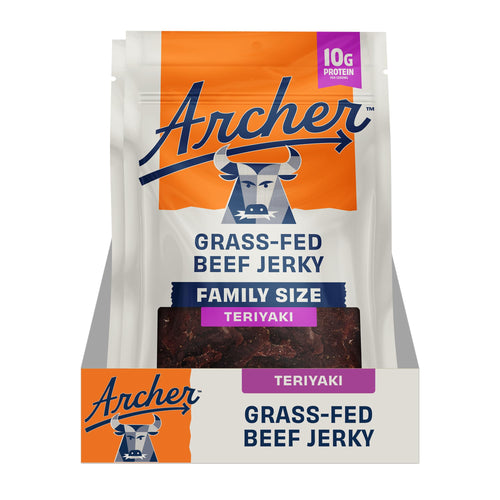 Archer Grass Fed Beef Jerky, Teriyaki, 7 oz