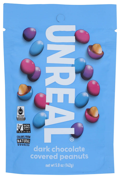 Unreal Dark Chocolate Peanut Gems, 5 oz