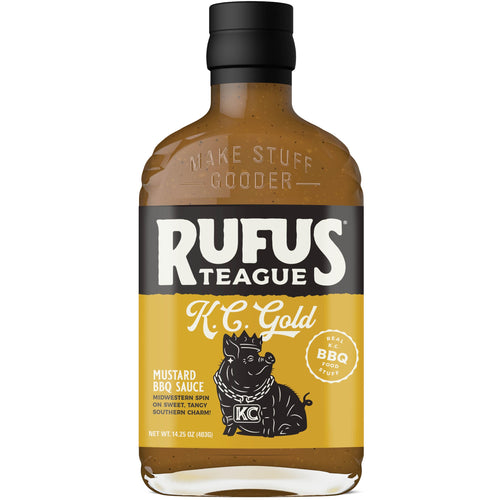 Rufus Teague KC Gold Mustard BBQ Sauce, 14.25 oz