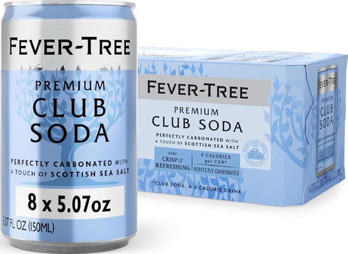 Fever-Tree Club Soda with Scottish Sea Salt, 5.1 fl oz (Pack of 8)