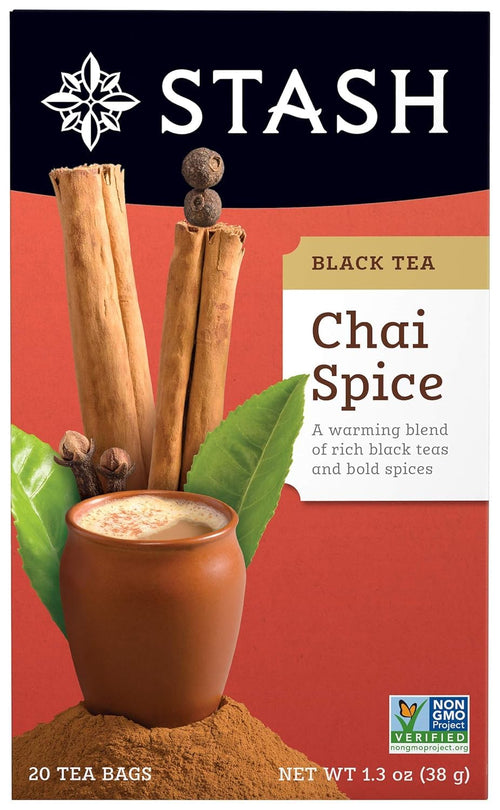 Stash Tea Chai Spice Black Tea, 20 Count