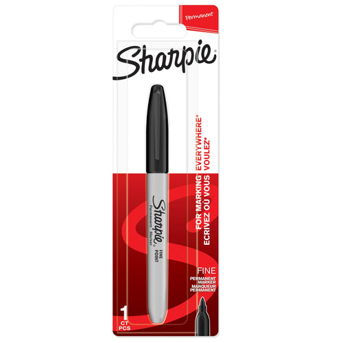 Sharpie Permanent Marker, Fine Point, Black