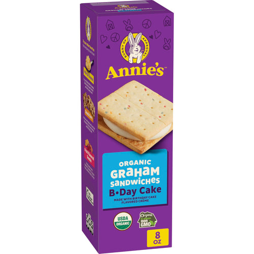 Annie's Organic Birthday Cake Graham Sandwiches, 8 oz