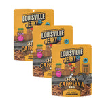 Louisville Jerky Co. Sweet & Smoky Carolina Mustard BBQ Vegan Jerky, 3 oz (Pack of 3)