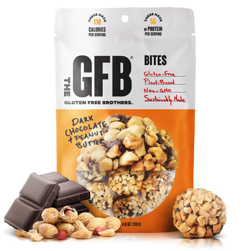 Dark Chocolate Peanut Butter Protein Bites, Gluten-Free