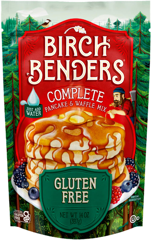 Birch Benders Gluten-Free Pancake and Waffle Mix, Family Pack, 14 oz