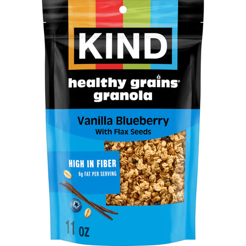KIND Healthy Grains Granola, Vanilla Blueberry Clusters with Flax Seeds, 11 oz