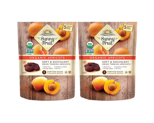 Sunny Fruit Organic Turkish Dried Apricots (Pack of 2)