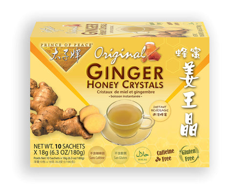 Prince of Peace Instant Ginger Honey Crystals, 10 Sachets