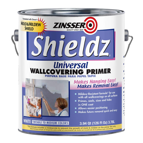 Zinsser Shieldz Universal Wallcovering Primer Sealer, White, 1 gal