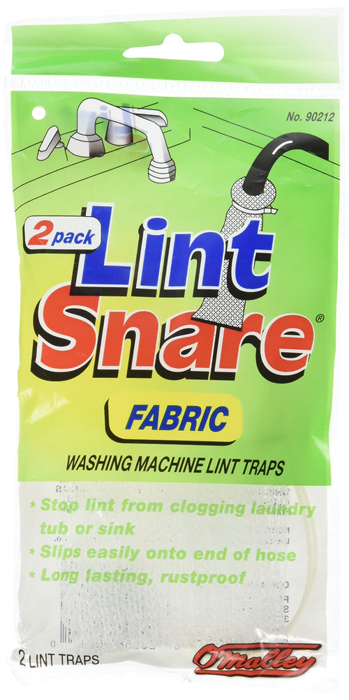Lint Snare Fabric Washing Machine Lint Traps with Ties, Lot of 12 (6 Packs of 2)