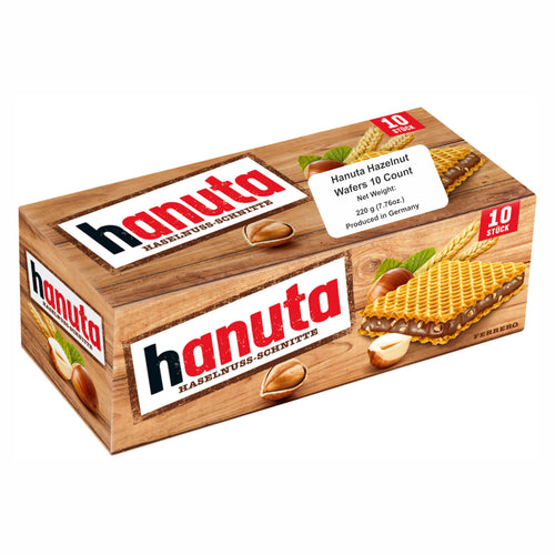 Ferrero Hanuta Wafers Filled with Hazelnut Cream (10 Pieces)