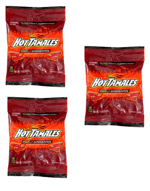 Hot Tamales Cinnamon Candy, 5 oz Bags (Pack of 3)
