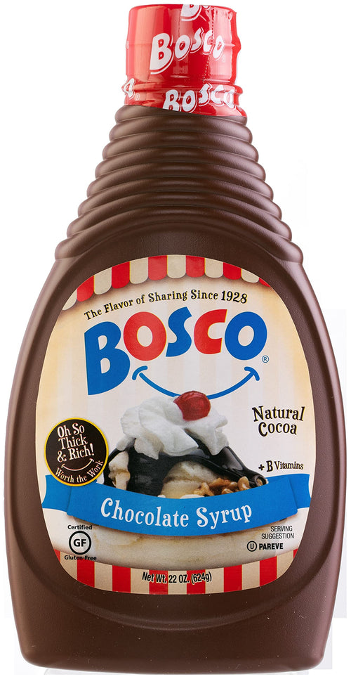 The Original Bosco Chocolate Syrup, 22 oz Squeeze Bottle