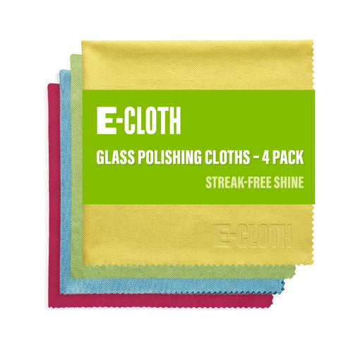 E-Cloth Glass & Polishing Cloth, 4 Pack