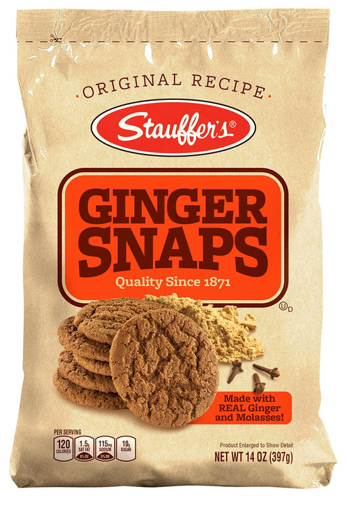 Stauffer's Ginger Snaps, 14 oz (Pack of 6)