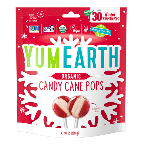 YumEarth Organic Candy Cane Pops, 6.5 oz