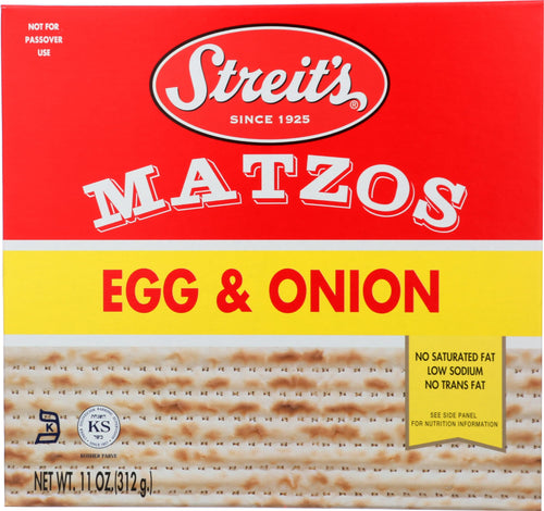 Streit's Egg and Onion Matzos, 11 oz