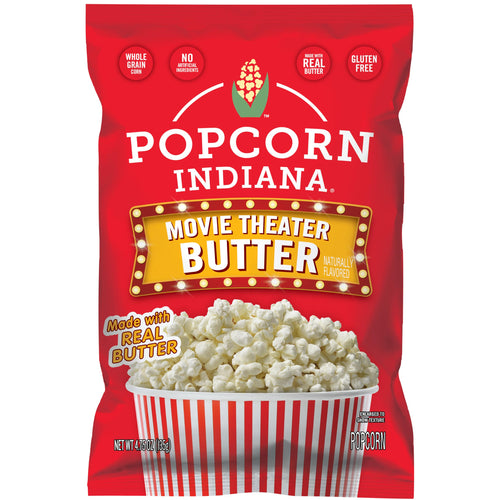 Popcorn Indiana Movie Theater Butter Popcorn, Family Pack, 4.75 oz