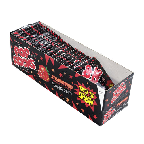 Pop Rocks Strawberry Popping Candy, 0.33 oz, 24 Pieces