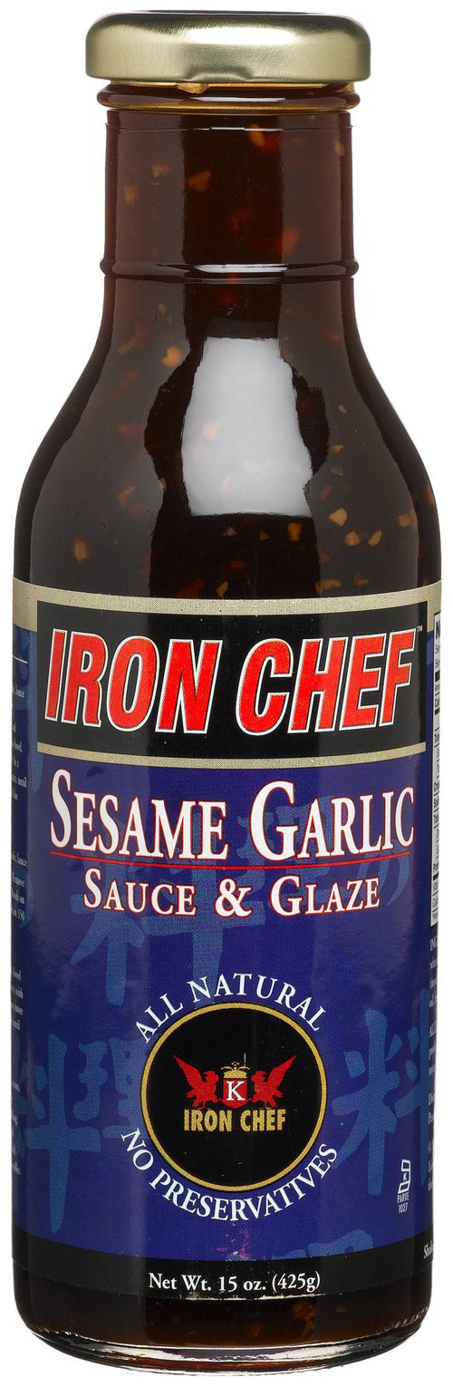 Iron Chef Sesame Garlic Sauce & Glaze, 15 oz (Pack of 3)