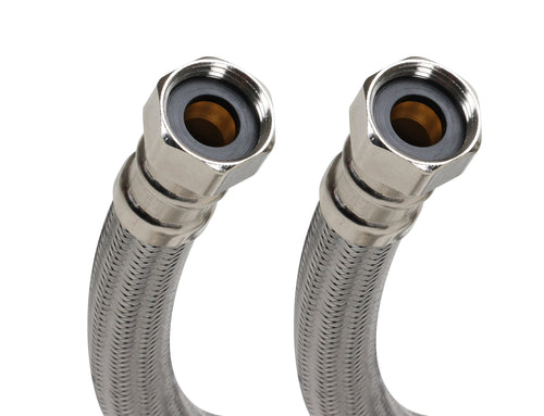 Fluidmaster Braided Stainless Steel Water Heater Connector, 24 Inch