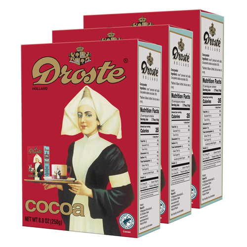Droste Dutch Cocoa Powder, 8.8 oz (Pack of 3)