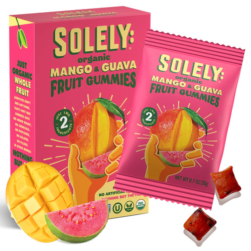 Solely Organic Mango & Guava Whole Fruit Gummies, 5 Bags