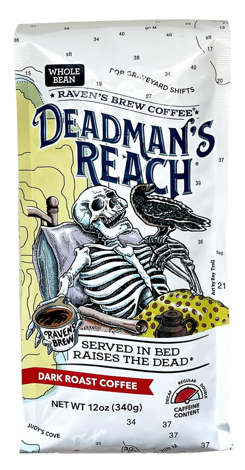 Raven's Brew Deadman's Reach Dark Roast Whole Bean Coffee, 12 oz