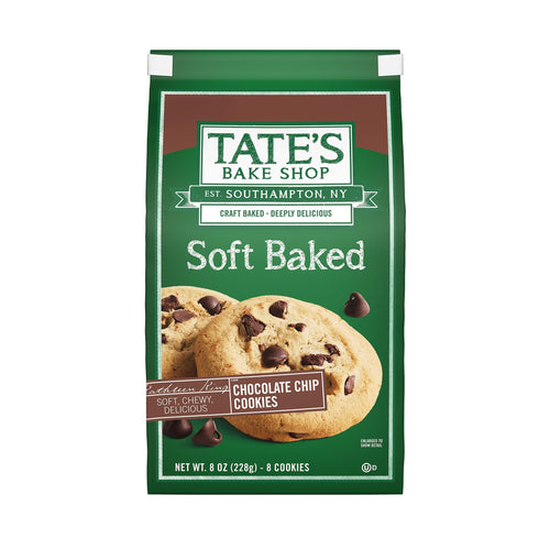 Tate's Bake Shop Soft Baked Chocolate Chip Cookies, 8 oz