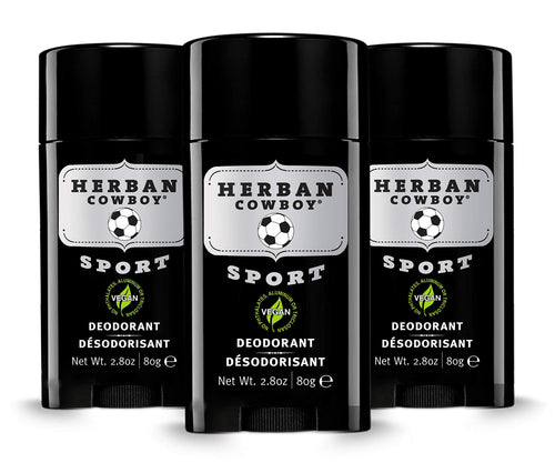 Herban Cowboy Sport Max Protection Deodorant, 2.8 oz (Pack of 3)