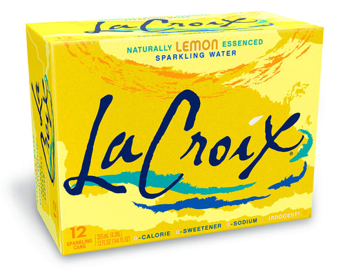 LaCroix Sparkling Water, Lemon, 12 fl oz (Pack of 12)