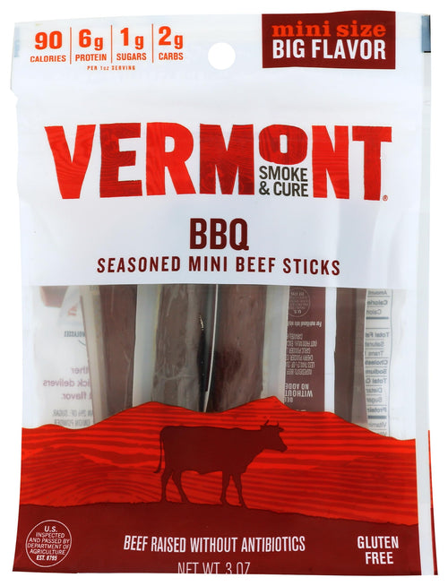 Vermont Smoke & Cure BBQ Beef Sticks, 3 oz
