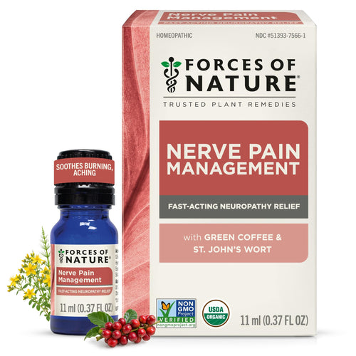 Forces of Nature Nerve Pain Management, Organic Topical, 0.37 fl oz