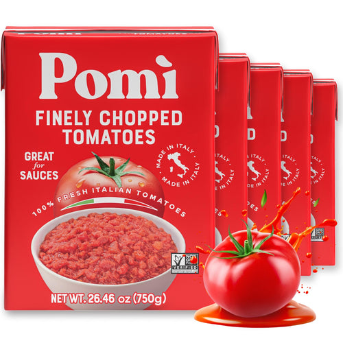 Pomi Finely Chopped Italian Tomatoes, 26.46 oz (Pack of 12)