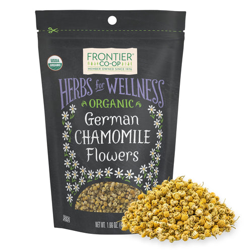 Frontier Co-op Organic Chamomile Flowers, Whole, 1.66 oz Bag