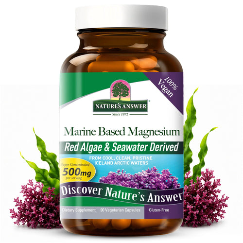 Nature's Answer Marine Based Magnesium, 500 mg, 90 Vegetarian Capsules