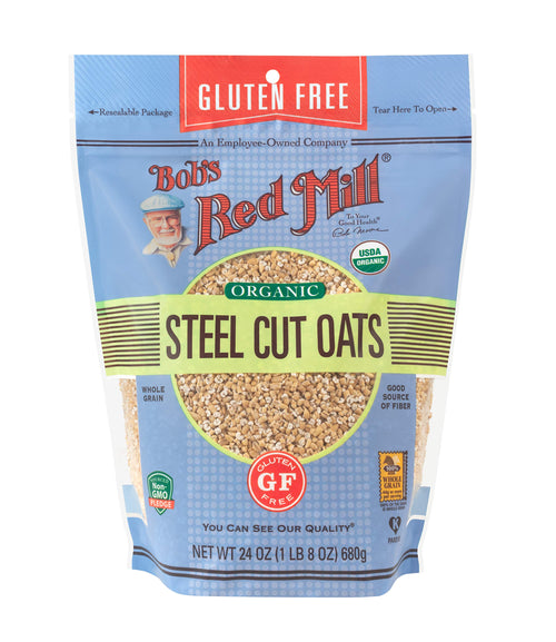 Bob's Red Mill Organic Gluten-Free Steel Cut Oats, 24 oz