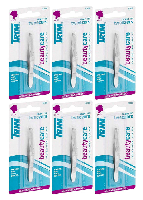Trim Beauty Care Slanted Tweezer (Pack of 6)