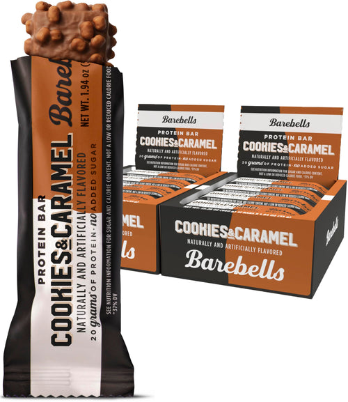 Barebells Protein Bars, Cookies and Caramel, 20 g Protein, 24 Bars (2 Packs of 12)