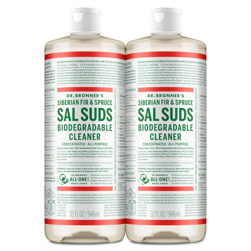Dr. Bronner's Sal Suds All-Purpose Cleaner, Fir & Spruce, 32 oz (Pack of 2)