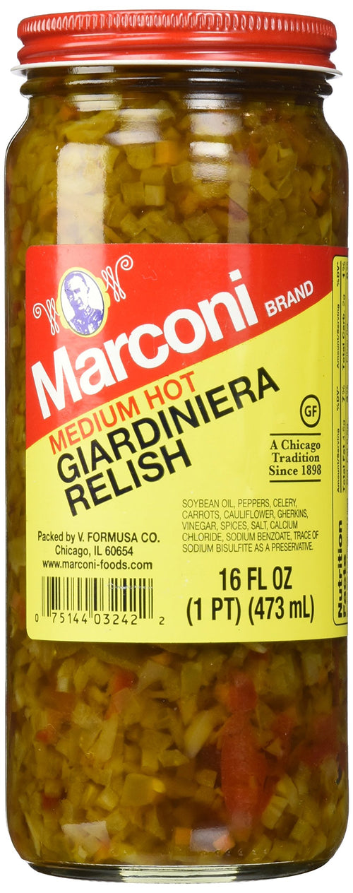 Marconi Medium Giardiniera Relish, 16 oz