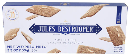 Jules Destrooper Almond Thins, 3.5 oz (Pack of 12)