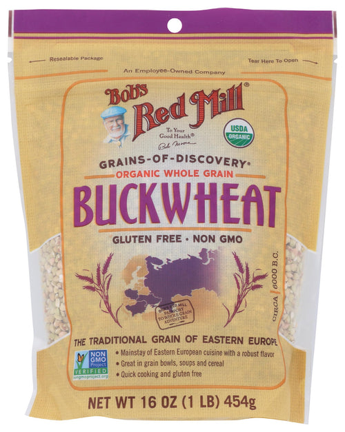 Bob's Red Mill Organic Gluten Free Buckwheat Groats, 16 oz