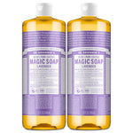 Dr. Bronner's Lavender Pure-Castile Liquid Soap, 32 oz (Pack of 2)