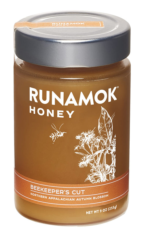Runamok Beekeeper's Cut Autumn Blossom Raw Honey, 9 oz