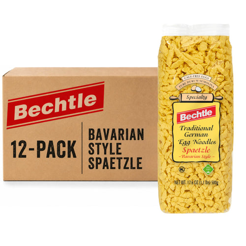 Bechtle Bavarian Style Spaetzle German Egg Noodles, 17.6 oz (Pack of 12)